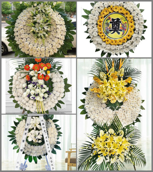 四川成都彭州市九尺镇宝马村花圈速递